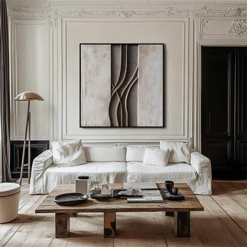 Flowing Paths: Textured Relief