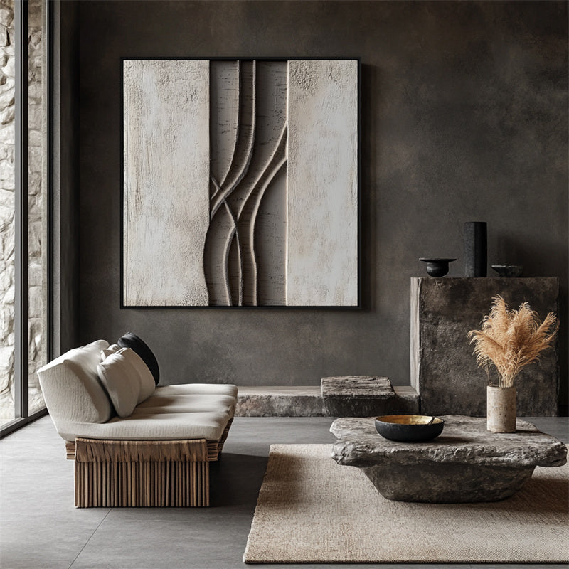 Flowing Paths: Textured Relief
