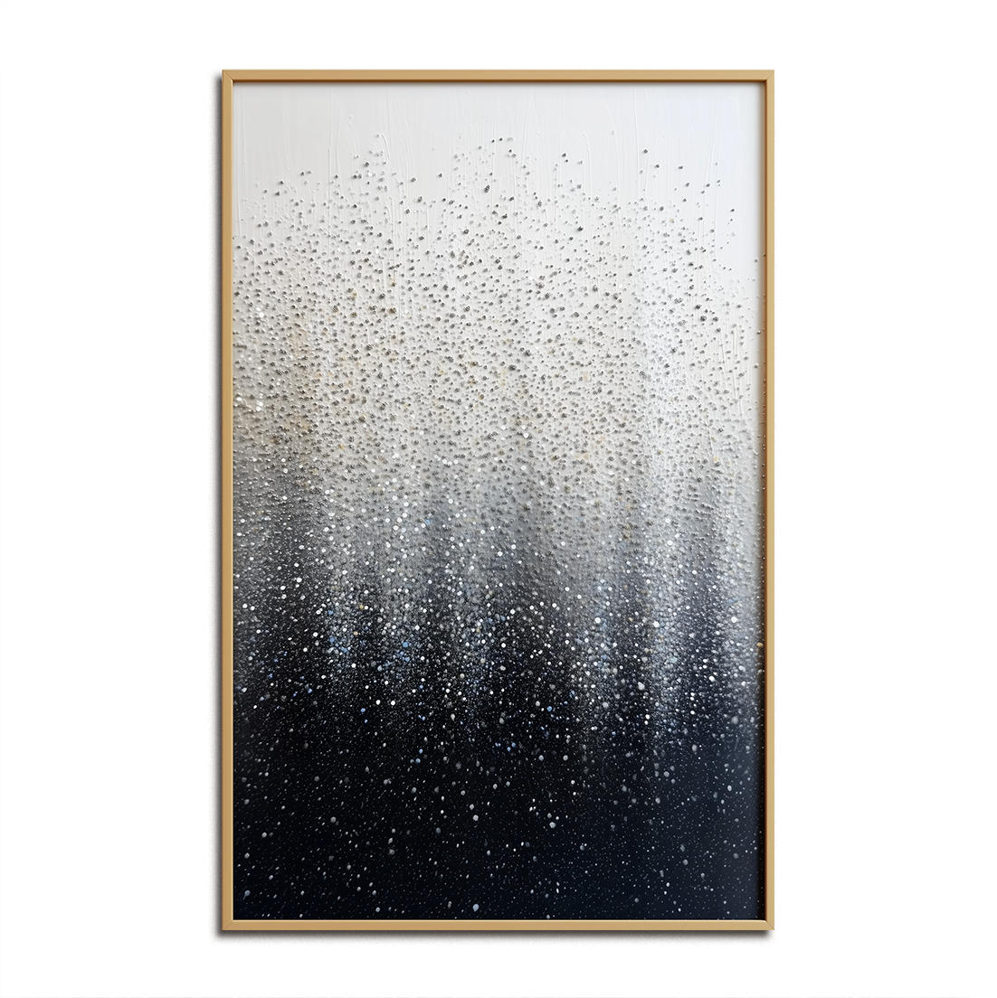 Stardust Veil – Hand-Painted 3D Textured Abstract Oil Painting on Canvas