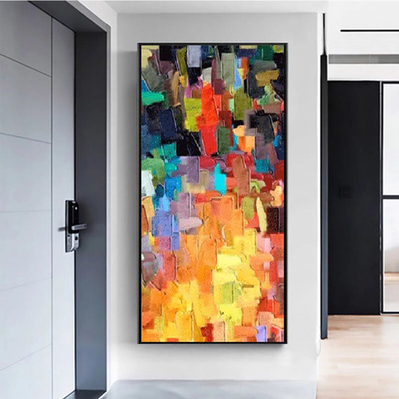 Lightgames-Textured Abstract Canvas Painting for Modern Home Decor