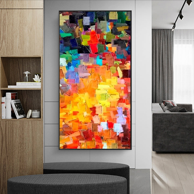 Lightgames-Textured Abstract Canvas Painting for Modern Home Decor