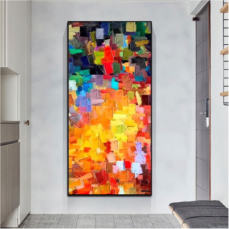 Lightgames-Textured Abstract Canvas Painting for Modern Home Decor
