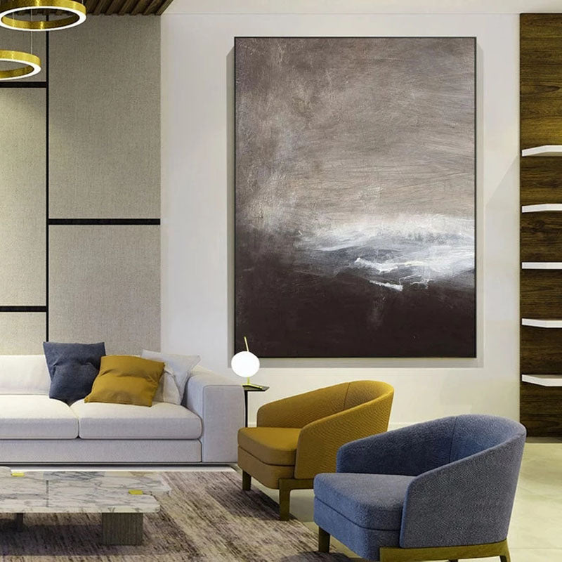 Dawn – Serene Abstract Painting in Soft Neutrals for Modern Interiors